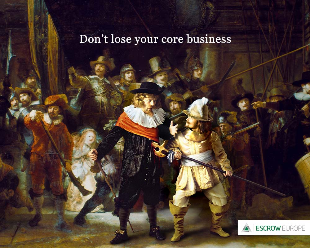Nachtwacht spoof inhaker advertentie concept door Art Director Sandro Velez Amsterdam