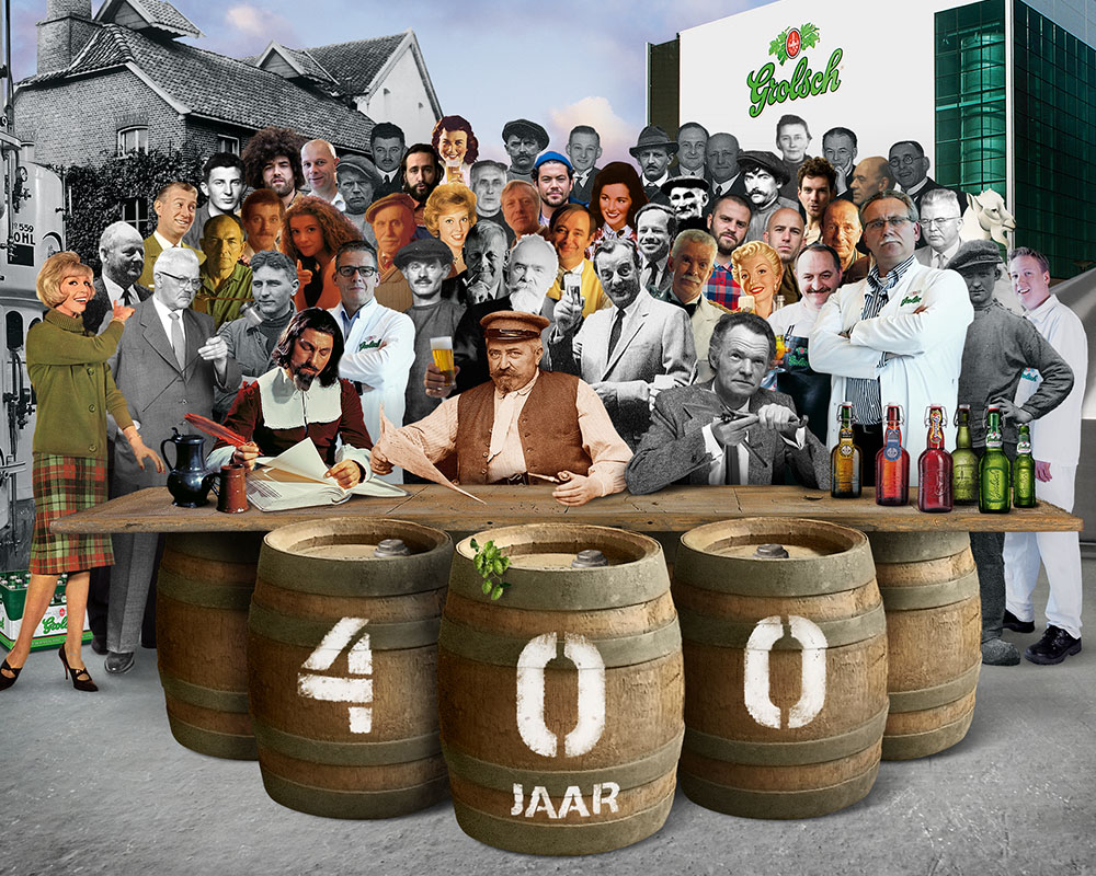 Grolsch artwork en creatieve inhaker social media design door Sandro Velez Amsterdam